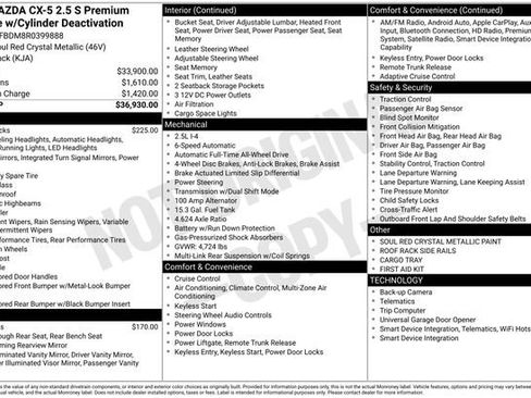 Used 2024 MAZDA CX-5 AWD 2.5 S w/ Premium Package image 7