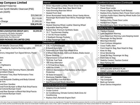 New 2026 Jeep Compass Limited w/ Sun, Sound & Navigation Group AWD/4WD image 3