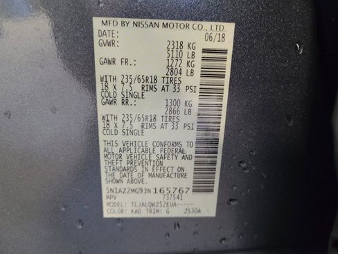 Used 2018 Nissan Murano SV FWD image 33