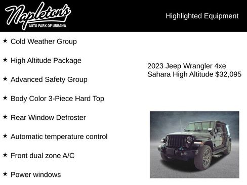 Used 2023 Jeep Wrangler Unlimited Sahara AWD/4WD image 4