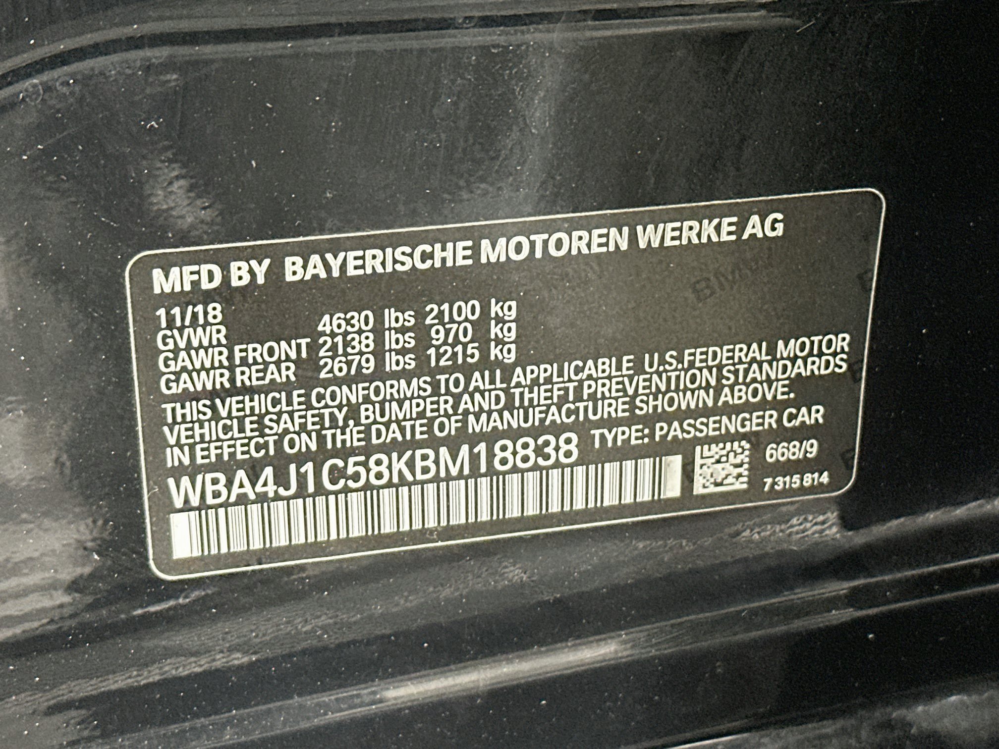Used 2019 BMW 430i Gran Coupe w/ Convenience Package RWD image 12