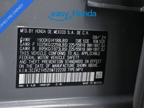 Certified 2025 Honda HR-V Sport image 18