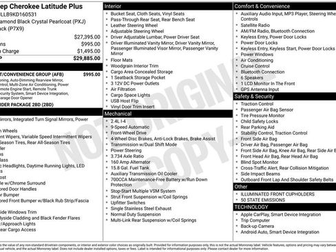 Used 2019 Jeep Cherokee Latitude Plus w/ Comfort/Convenience Group image 2