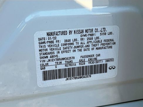 Used 2022 INFINITI Q50 Luxe w/ Cargo Package image 33