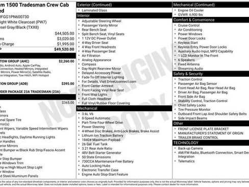 Used 2023 RAM 1500 Tradesman w/ Trailer Tow Group image 1