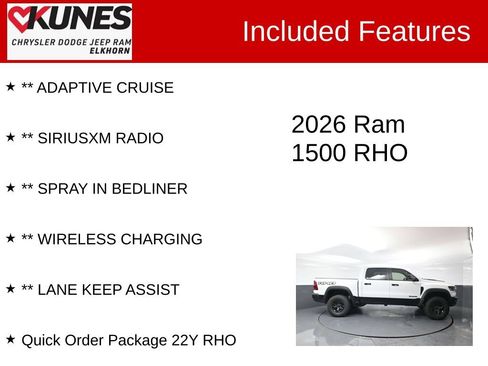 Used 2026 RAM 1500 RHO AWD/4WD image 3