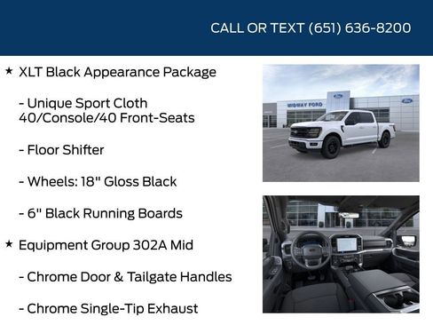 New 2025 Ford F150 XLT w/ Equipment Group 302A MID image 10