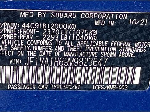 Used 2021 Subaru WRX Limited w/ Popular Package #3 AWD/4WD image 33