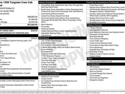 New 2026 RAM 1500 Tungsten w/ Bed Utility Group AWD/4WD image 7