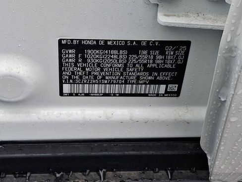 Certified 2025 Honda HR-V Sport image 28