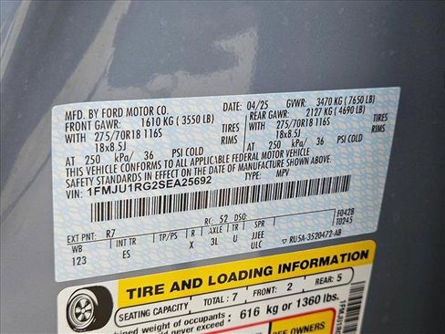 New 2025 Ford Expedition Tremor AWD/4WD image 16