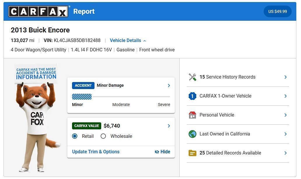 Used 2013 Buick Encore FWD image 2