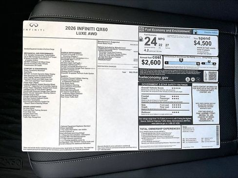 New 2026 INFINITI QX60 Luxe w/ Cargo Package image 27
