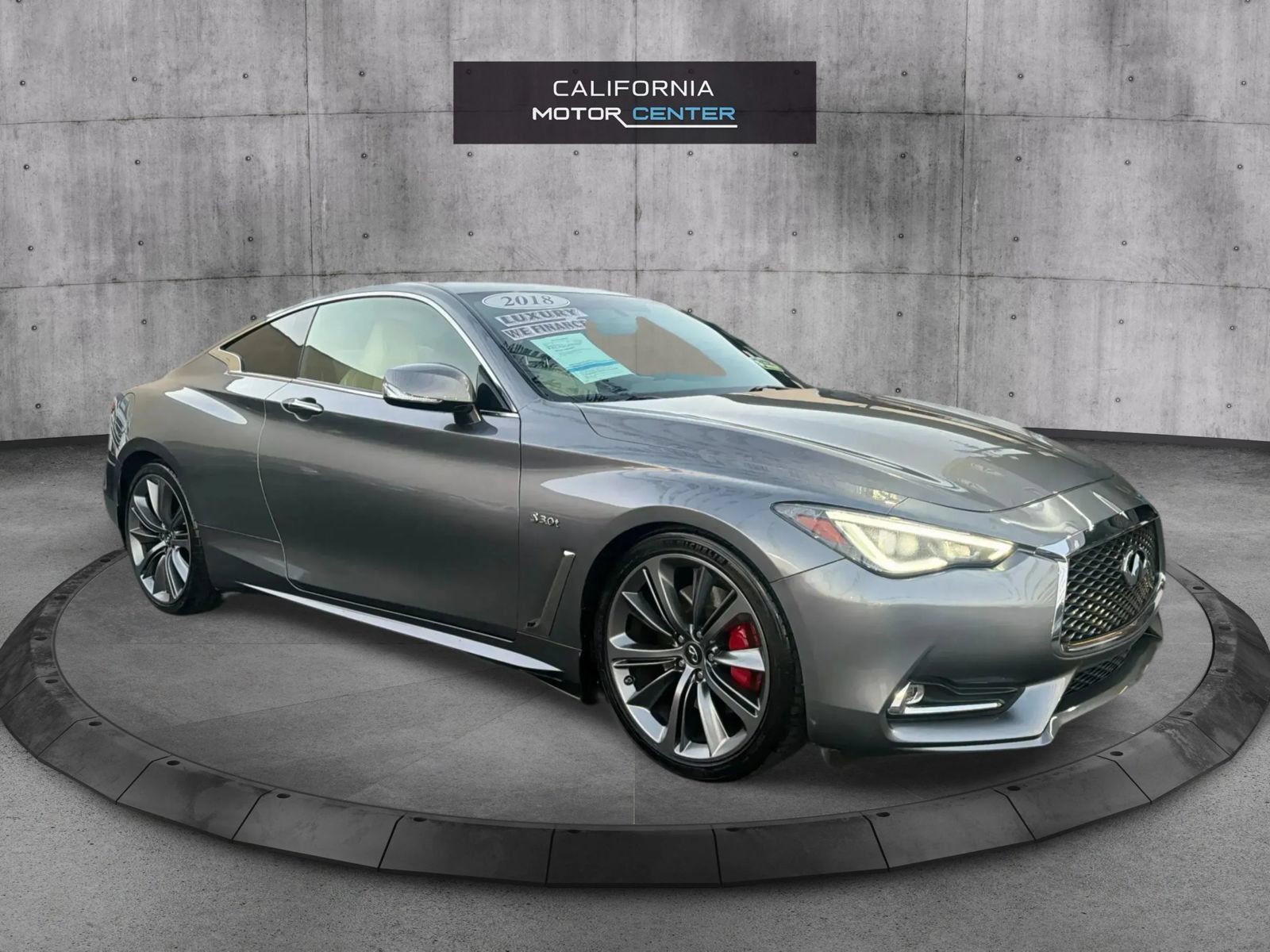Used 2018 INFINITI Q60 Red Sport 400 w/ Sensory Package 3.0T Sport RWD image 1