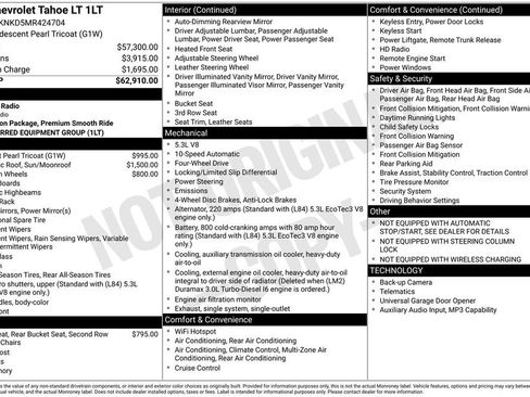 Used 2021 Chevrolet Tahoe LT AWD/4WD image 31