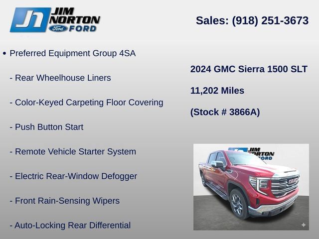 Used 2024 GMC Sierra 1500 SLT w/ SLT Premium Plus Package AWD/4WD image 14
