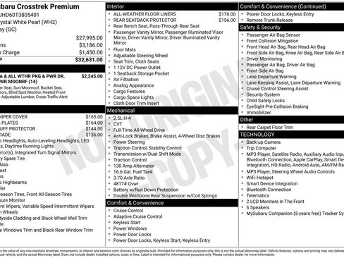 New 2026 Subaru Crosstrek 2.5i Premium AWD/4WD image 4