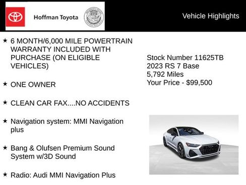 Used 2023 Audi RS 7 Sportback AWD/4WD image 11