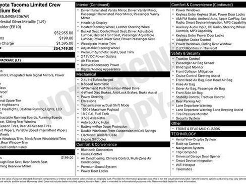 New 2025 Toyota Tacoma Limited image 5