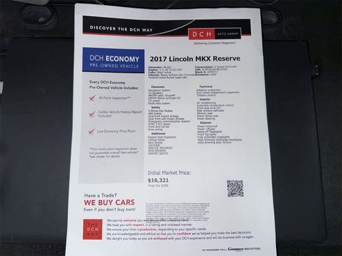 Used 2017 Lincoln MKX Reserve w/ Lincoln MKX Climate Package image 13
