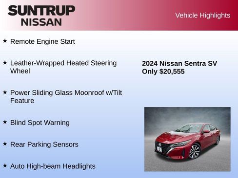 Used 2024 Nissan Sentra SV w/ SV Premium Package image 16