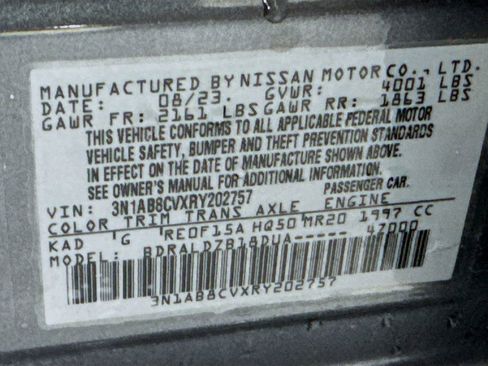 Used 2024 Nissan Sentra SV w/ Trunk Package image 39