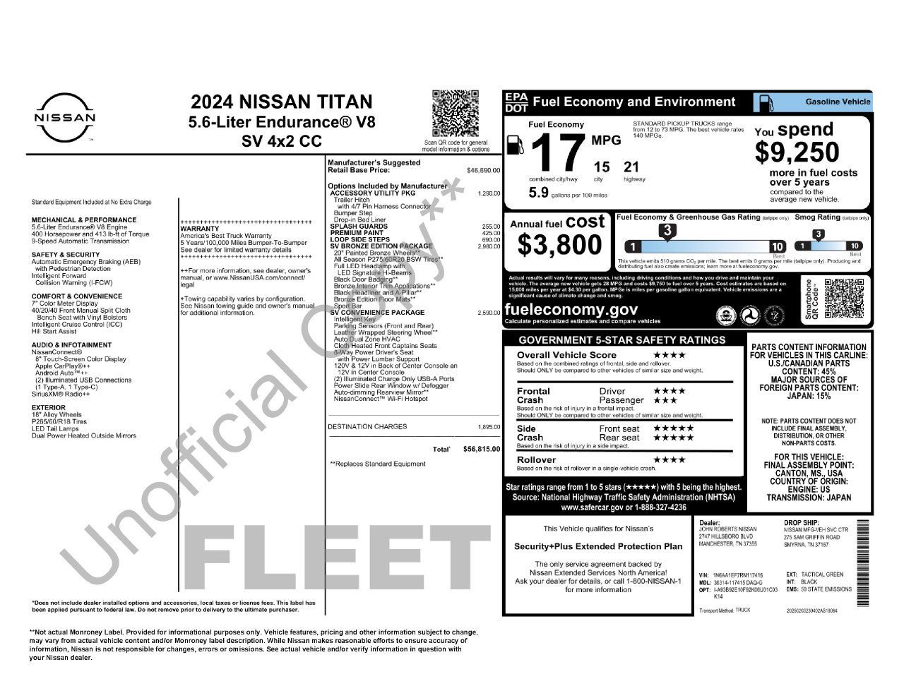 Certified 2024 Nissan Titan SV w/ SV Bronze Edition Package RWD image 34