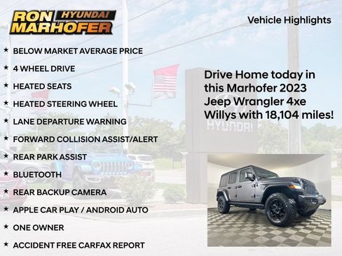 Used 2023 Jeep Wrangler Unlimited w/ Cold Weather Group AWD/4WD image 15