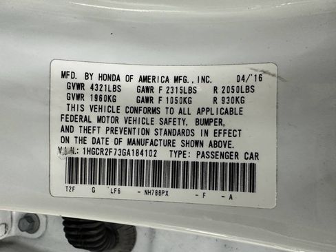 Used 2016 Honda Accord EX image 31