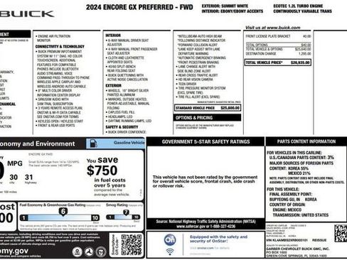 Used 2024 Buick Encore GX Preferred image 27