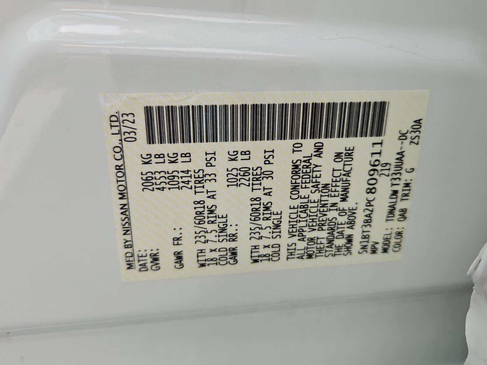 Used 2023 Nissan Rogue SV w/ SV Premium B Package FWD image 7