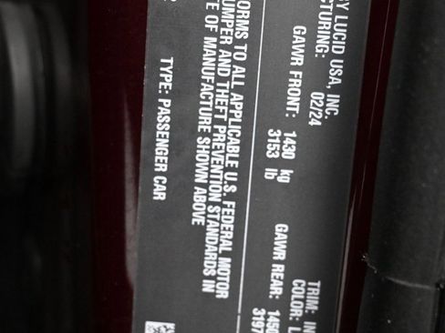 Used 2024 Lucid Air Touring image 8