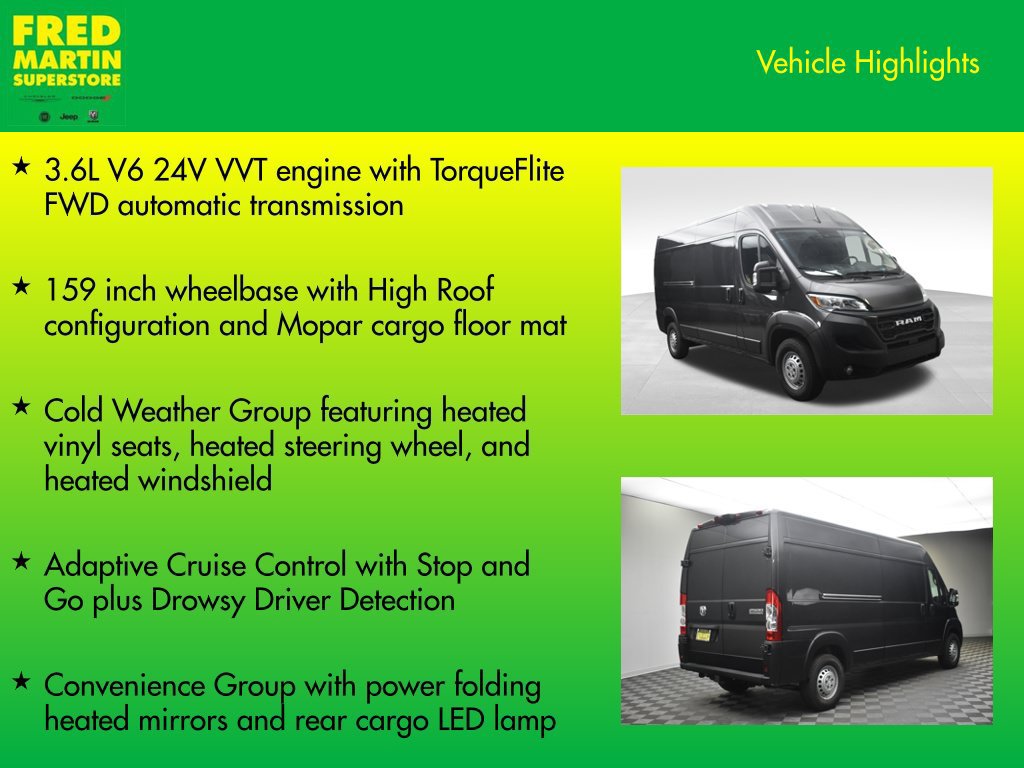 New 2026 RAM ProMaster 2500 w/ Cold Weather Group FWD image 8