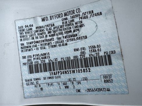 Used 2005 Ford Focus S image 21