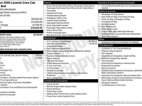 Used 2024 RAM 2500 Laramie w/ Safety Group AWD/4WD image 19