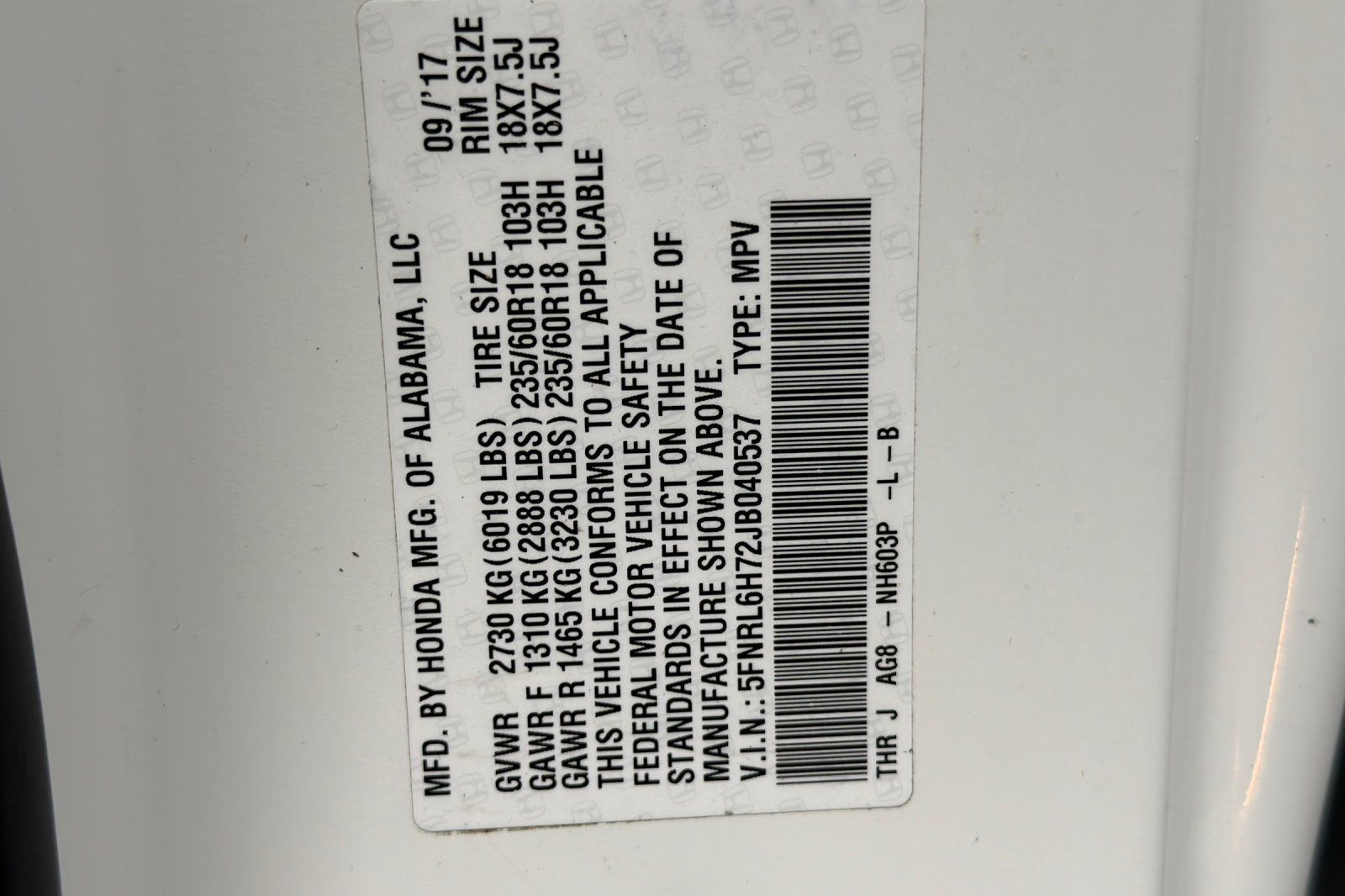 Used 2018 Honda Odyssey EX-L image 28