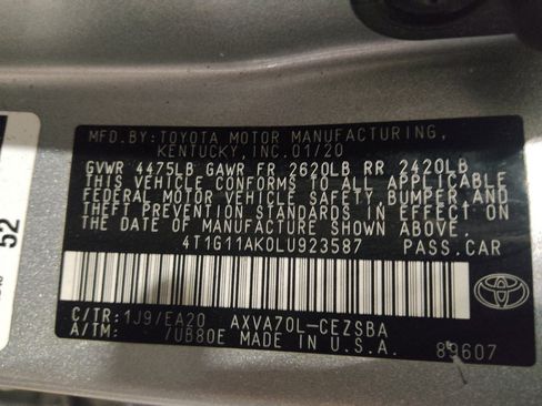 Used 2020 Toyota Camry SE FWD image 33