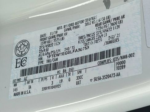 Used 2020 Ford F150 Limited AWD/4WD image 39