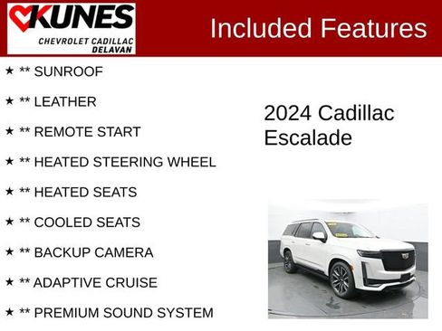 Used 2024 Cadillac Escalade Sport Platinum w/ LPO, Floor Liner Package AWD/4WD image 3
