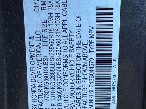 Certified 2025 Honda Odyssey EX-L image 37