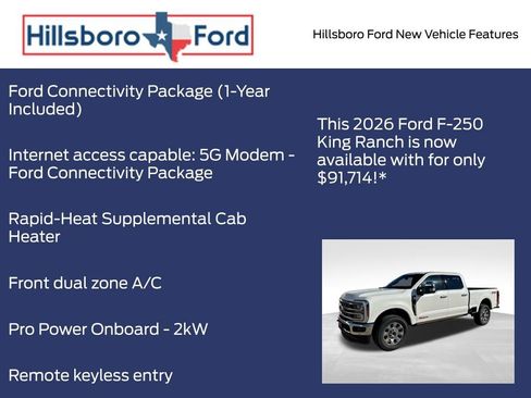 New 2026 Ford F250 King Ranch w/ Chrome Package AWD/4WD image 18