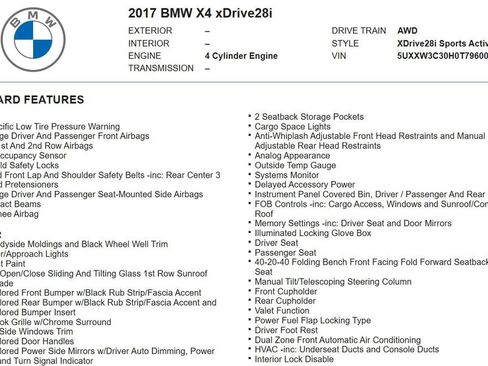 Used 2017 BMW X4 xDrive28i image 14