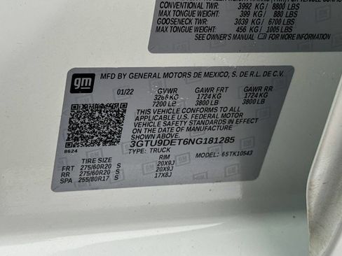 Used 2022 GMC Sierra 1500 SLT w/ SLT Premium Plus Package image 24