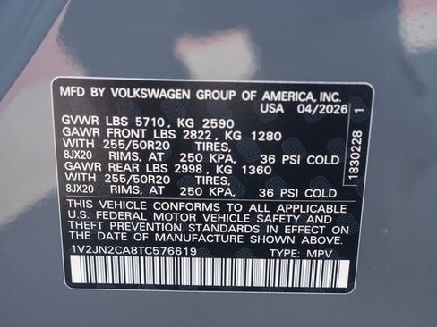New 2026 Volkswagen Atlas SE FWD image 10