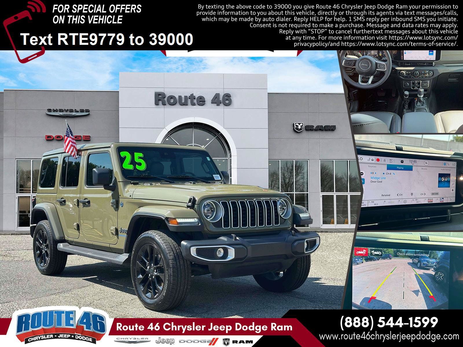 Used 2025 Jeep Wrangler Unlimited Sahara w/ Safety Group AWD/4WD image 1
