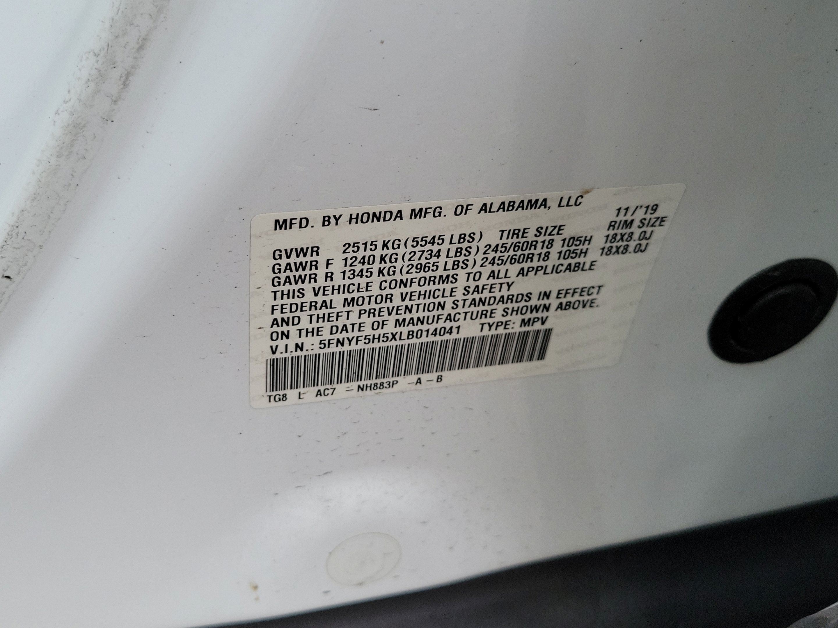 Certified 2020 Honda Pilot EX-L image 34