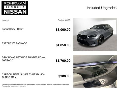 Used 2026 BMW M5 w/ Executive Package AWD/4WD image 4