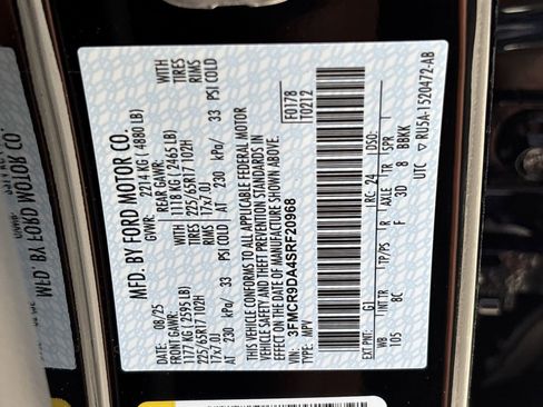 New 2025 Ford Bronco Sport Badlands w/ Badlands Tech Package image 32