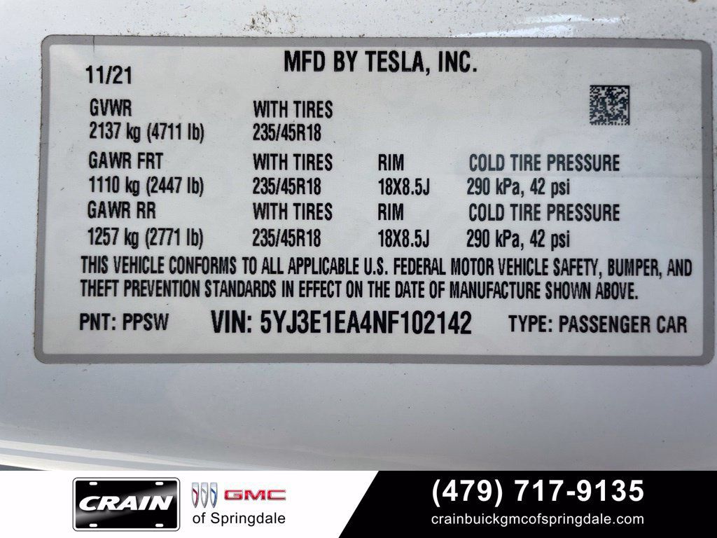 Used 2022 Tesla Model 3 RWD image 31