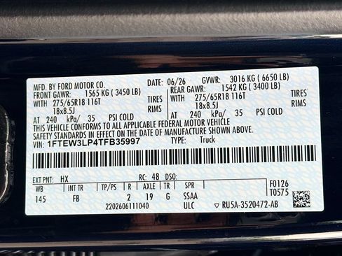 Used 2026 Ford F150 XLT w/ Equipment Group 302A MID AWD/4WD image 34